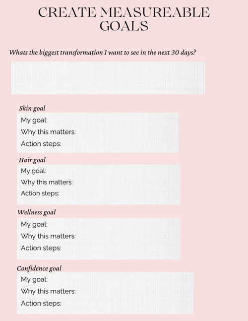 Glow-Up Planner - Self Care & Beauty Routine Tracker